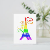 Paris  | LGBTQ+ Pride Briefkaart (Staand voorkant)
