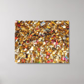 Paris Liefde hangsloten 2 Canvas Afdruk (Voorkant)