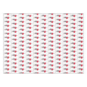 Paris liefde paar rode paraplu bruiloft Jubileum Tafelkleed (Voorkant (Horizontaal))