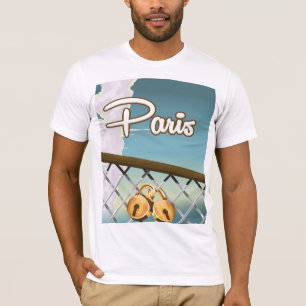 Paris liefdeshangsloten t-shirt