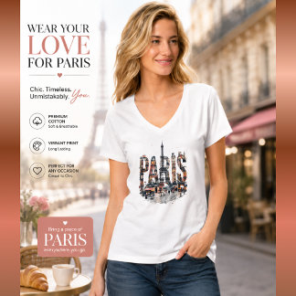 Paris liefhebber stad volle kleur | tshirt