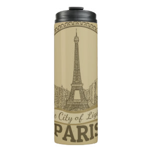 Paris Lights:  Landschap Briefkaart Thermosbeker