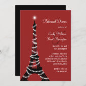 Paris Lights Rehearsal Dinner Invitation Kaart (Voorkant / Achterkant)