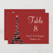 Paris Lights Tafelnummers (Voorkant / Achterkant)