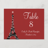 Paris Lights Tafelnummers (Voorkant)