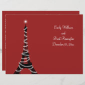 Paris Lights Wedding Programme (Voorkant / Achterkant)