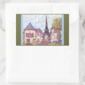 Paris like Pointillism with Eiffel Tower sticker (Tas)