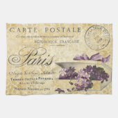 Paris Lilacs Carte Postale Theedoek (Horizontaal)