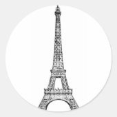 PARIS LINE RONDE STICKER (Voorkant)