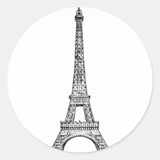 PARIS LINE RONDE STICKER (Voorkant)