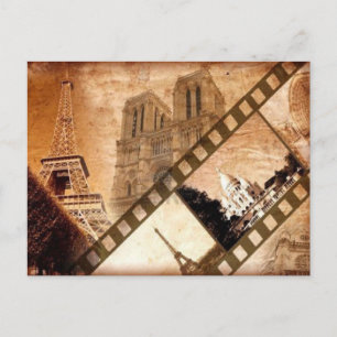Paris look-briefkaart briefkaart
