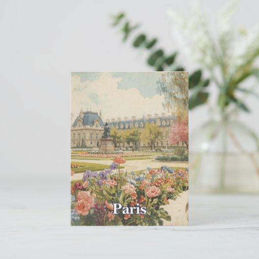 Paris Louvre Briefkaart (Staand voorkant)