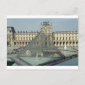 Paris Louvre Glass Briefkaart (Voorkant)