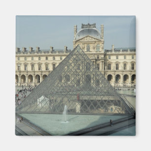Paris Louvre Glass Magneet