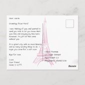 Paris Louvre Museum Pyramid Briefkaart (Achterkant)