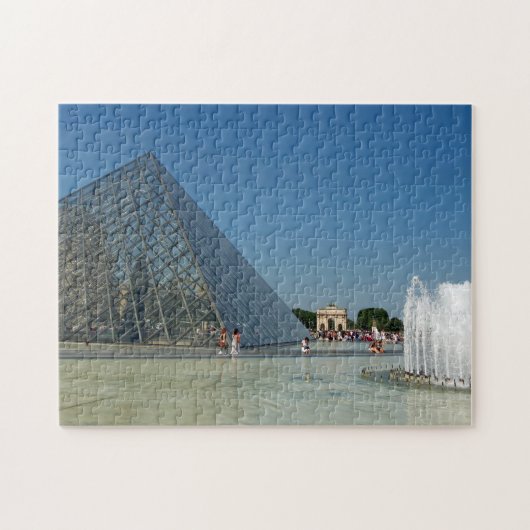 Paris Louvre Pyramide puzzel (Horizontaal)