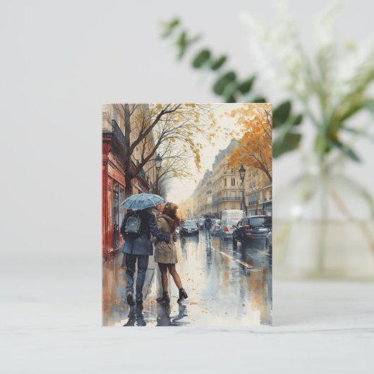 Paris Love Briefkaart (Staand voorkant)