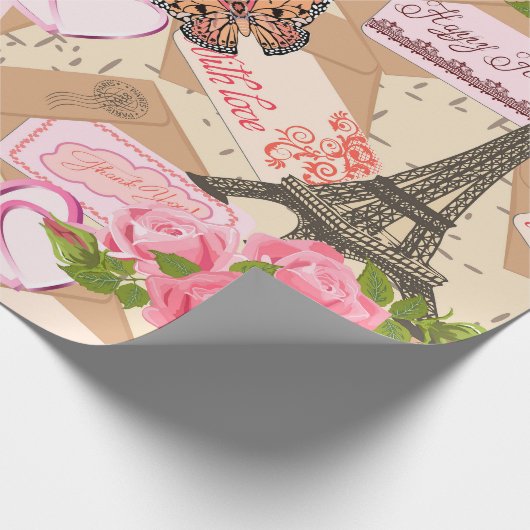 Paris Love Cadeaupapier (Hoek)
