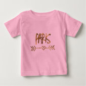 Paris Love France Gold Kijk Typography Elegant (Voorkant)