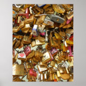 Paris Love Padlocks 1 Canvas Print (Voorkant)