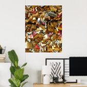 Paris Love Padlocks 1 Canvas Print (Thuiskantoor)