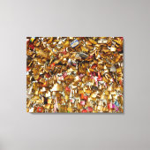 Paris Love Padlocks 3 Canvas Afdruk (Voorkant)