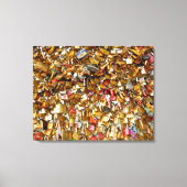 Paris Love Padlocks 4 Canvas Afdruk (Voorkant)