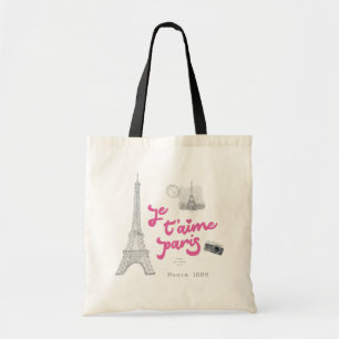  Paris Love Scrapbook Tote Bag