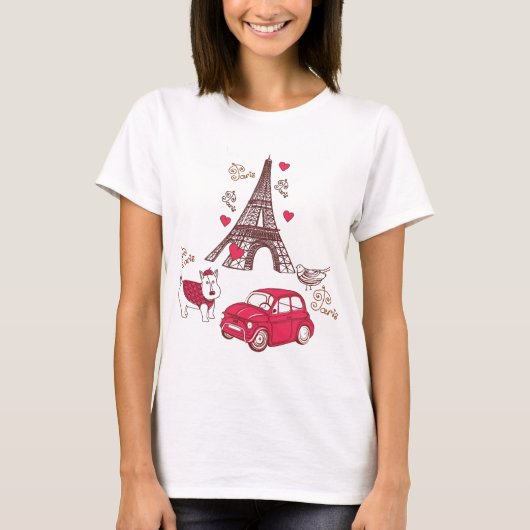 Paris Love T-shirt (Voorkant)