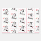 Paris Lover Trio Inpakpapier Vel (Voorkant)