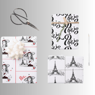 Paris Lover Trio Inpakpapier Vel