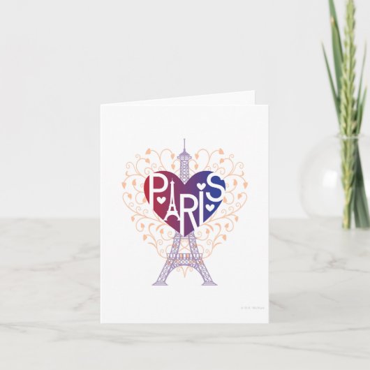 PARIS Lover's Heart® KAART (Voorkant)