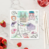 Paris Luncheon Paper Napkins Servet (Insitu)