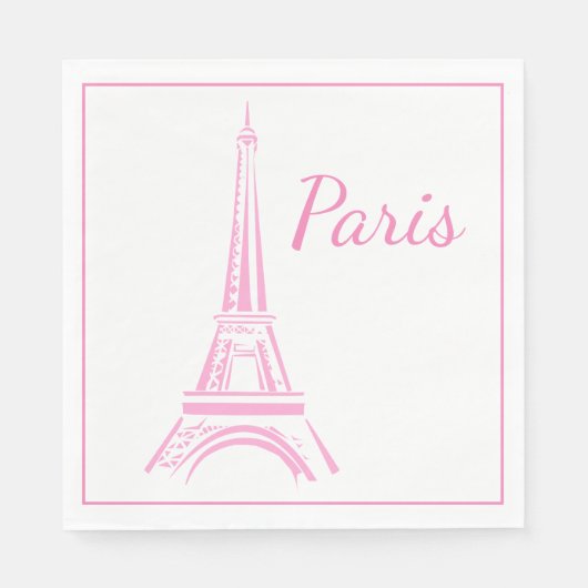 Paris Luncheon Paper Napkins Servet (Voorkant)