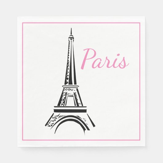 Paris Luncheon Paper Napkins Servet (Voorkant)