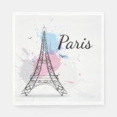 Paris Luncheon Paper Napkins Servetten (Voorkant)