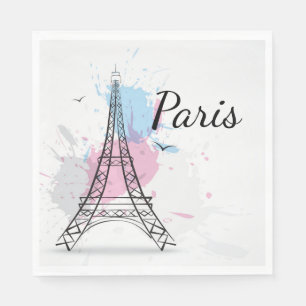 Paris Luncheon Paper Napkins Servetten