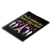 PARIS MAAKT MIJN HARTSCHAP EEN BEAT NOTITIEBOEK (Linkerzijde)