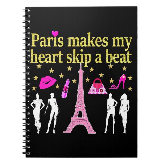 PARIS MAAKT MIJN HARTSCHAP EEN BEAT NOTITIEBOEK (Voorkant)
