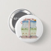Paris Macarons pin Ronde Button 5,7 Cm (Voorkant /achterkant)