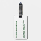 Paris Macaroons Bagagelabel (Achterkant verticaal)