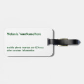 Paris Macaroons Bagagelabel (Achterkant horizontaal)