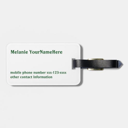 Paris Macaroons Bagagelabel (Achterkant horizontaal)