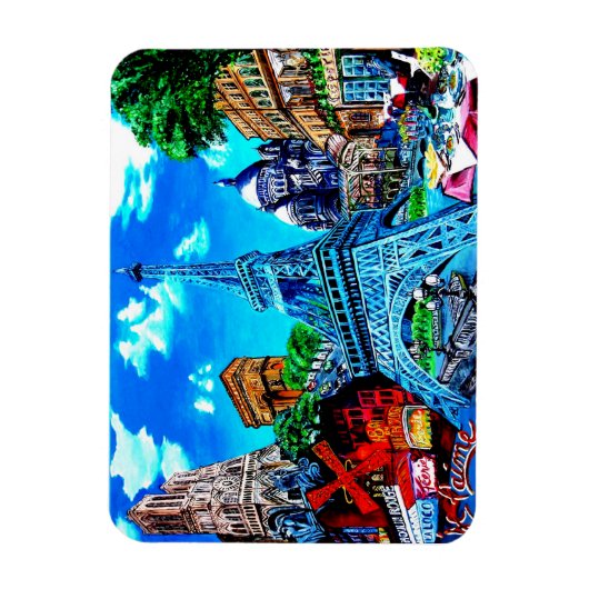 Paris Magnet Souvenir Magneet (Verticaal)