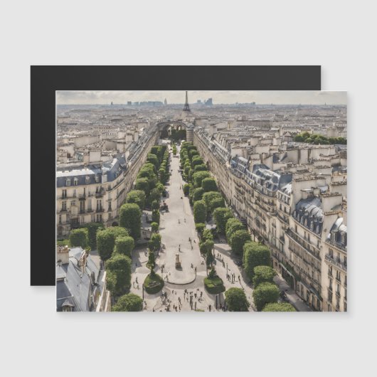 Paris Magnetische Kaart (Voorkant / Achterkant)