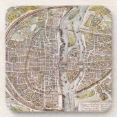 PARIS MAP, 1581 BIER ONDERZETTER (Voorkant)