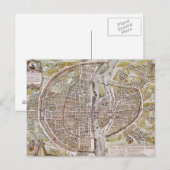 PARIS MAP, 1581 BRIEFKAART (Voorkant / Achterkant)