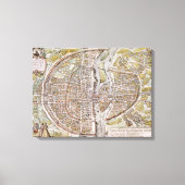 PARIS MAP, 1581 CANVAS AFDRUK (Voorkant)