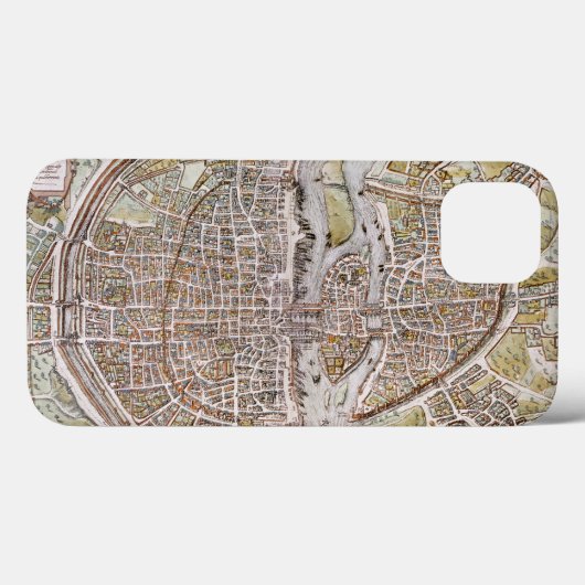 PARIS MAP, 1581 Case-Mate iPhone CASE (Achterkant (horizontaal))