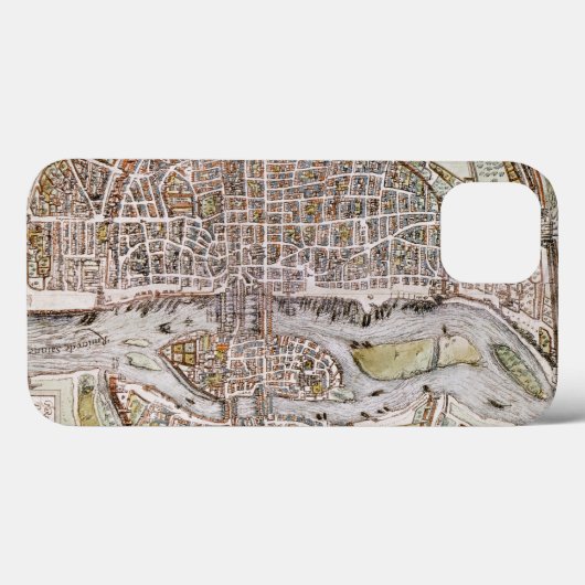 PARIS MAP, 1581 Case-Mate iPhone CASE (Achterkant (horizontaal))